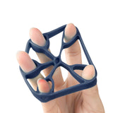 Maxbell Silicone Finger Strengthener Forearm Pianist Exercise Hand Gripper Exerciser Dark Blue 11LB