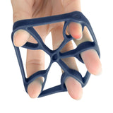 Maxbell Silicone Finger Strengthener Forearm Pianist Exercise Hand Gripper Exerciser Dark Blue 11LB