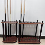 Maxbell Wooden Pool Cue Holder Floor Stand Corner Cue Holder Billiard Pool Cue Rack