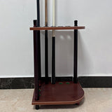 Maxbell Wooden Pool Cue Holder Floor Stand Corner Cue Holder Billiard Pool Cue Rack