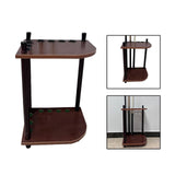 Maxbell Wooden Pool Cue Holder Floor Stand Corner Cue Holder Billiard Pool Cue Rack