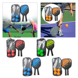 Maxbell Pickleball Paddles Set Rackets Wood with 4 Balls Carry Bag for Adults Women Red