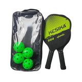 Maxbell Pickleball Paddles Set Rackets Wood with 4 Balls Carry Bag for Adults Women Green