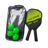 Maxbell Pickleball Paddles Set Rackets Wood with 4 Balls Carry Bag for Adults Women Green
