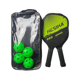Maxbell Pickleball Paddles Set Rackets Wood with 4 Balls Carry Bag for Adults Women Green