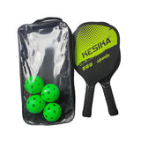 Maxbell Pickleball Paddles Set Rackets Wood with 4 Balls Carry Bag for Adults Women Green
