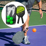 Maxbell Pickleball Paddles Set Rackets Wood with 4 Balls Carry Bag for Adults Women Green