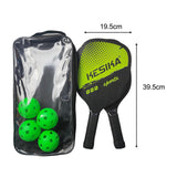 Maxbell Pickleball Paddles Set Rackets Wood with 4 Balls Carry Bag for Adults Women Green