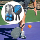 Maxbell Pickleball Paddles Set Rackets Wood with 4 Balls Carry Bag for Adults Women Blue