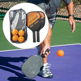 Maxbell Pickleball Paddles Set Rackets Wood with 4 Balls Carry Bag for Adults Women Orange