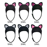 Maxbell Cat Ears Scuba Diving Hood Hat for Woman Children for Water Sports Accessory Rose Red Ear S