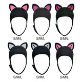 Maxbell Cat Ears Scuba Diving Hood Hat for Woman Children for Water Sports Accessory Rose Red Ear S