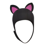 Maxbell Cat Ears Scuba Diving Hood Hat for Woman Children for Water Sports Accessory Rose Red Ear S