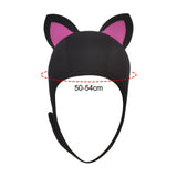 Maxbell Cat Ears Scuba Diving Hood Hat for Woman Children for Water Sports Accessory Rose Red Ear S