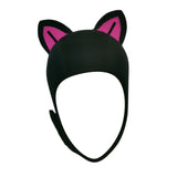 Maxbell Cat Ears Wetsuit Hood Hat for Woman Children Convenient to Wear and Take Off Rose Red Ear S