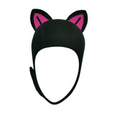 Maxbell Cat Ears Wetsuit Hood Hat for Woman Children Convenient to Wear and Take Off Rose Red Ear S