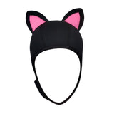 Maxbell Cat Ears Scuba Diving Hood Hat for Woman Children for Water Sports Accessory Pink Ear S