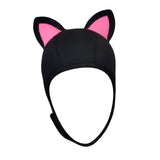 Maxbell Cat Ears Scuba Diving Hood Hat for Woman Children for Water Sports Accessory Pink Ear S