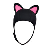 Maxbell Cat Ears Scuba Diving Hood Hat for Woman Children for Water Sports Accessory Pink Ear S