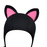 Maxbell Cat Ears Scuba Diving Hood Hat for Woman Children for Water Sports Accessory Pink Ear S