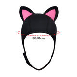 Maxbell Cat Ears Scuba Diving Hood Hat for Woman Children for Water Sports Accessory Pink Ear S