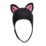 Maxbell Cat Ears Wetsuit Hood Hat for Woman Children Convenient to Wear and Take Off Pink Ear S