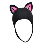 Maxbell Cat Ears Wetsuit Hood Hat for Woman Children Convenient to Wear and Take Off Pink Ear S