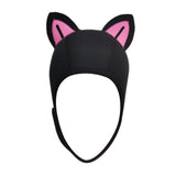 Maxbell Cat Ears Wetsuit Hood Hat for Woman Children Convenient to Wear and Take Off Pink Ear S