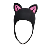 Maxbell Cat Ears Wetsuit Hood Hat for Woman Children Convenient to Wear and Take Off Pink Ear S