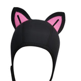 Maxbell Cat Ears Wetsuit Hood Hat for Woman Children Convenient to Wear and Take Off Pink Ear S