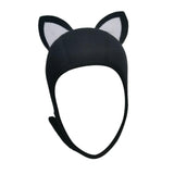 Maxbell Cat Ears Scuba Diving Hood Hat for Woman Children for Water Sports Accessory White Ear S