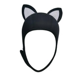 Maxbell Cat Ears Scuba Diving Hood Hat for Woman Children for Water Sports Accessory White Ear S