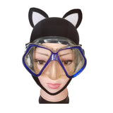 Maxbell Cat Ears Scuba Diving Hood Hat for Woman Children for Water Sports Accessory White Ear S