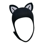 Maxbell Cat Ears Wetsuit Hood Hat for Woman Children Convenient to Wear and Take Off White Ear S