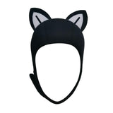 Maxbell Cat Ears Wetsuit Hood Hat for Woman Children Convenient to Wear and Take Off White Ear S