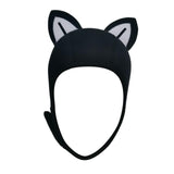 Maxbell Cat Ears Wetsuit Hood Hat for Woman Children Convenient to Wear and Take Off White Ear S