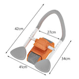 Maxbell Ab Roller Wheel Abdominal Core Trainer Widened Double Wheels Abdominal Wheel Orange