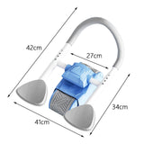 Maxbell Ab Roller Wheel Abdominal Core Trainer Widened Double Wheels Abdominal Wheel Blue