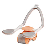 Maxbell Ab Roller Wheel Abdominal Core Trainer Widened Double Wheels Abdominal Wheel Orange with Counter