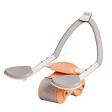 Maxbell Ab Roller Wheel Abdominal Core Trainer Widened Double Wheels Abdominal Wheel Orange with Counter