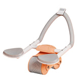 Maxbell Ab Roller Wheel Abdominal Core Trainer Widened Double Wheels Abdominal Wheel Orange with Counter