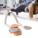 Maxbell Ab Roller Wheel Abdominal Core Trainer Widened Double Wheels Abdominal Wheel Orange with Counter