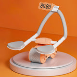Maxbell Ab Roller Wheel Abdominal Core Trainer Widened Double Wheels Abdominal Wheel Orange with Counter