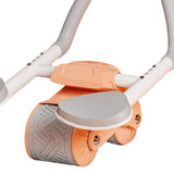 Maxbell Ab Roller Wheel Abdominal Core Trainer Widened Double Wheels Abdominal Wheel Orange with Counter