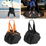 Maxbell Wetsuit Changing Mat Diving Suit Clothes Storage Bag Sundries Bag for Beach Black