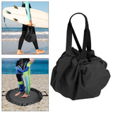 Maxbell Wetsuit Changing Mat Diving Suit Clothes Storage Bag Sundries Bag for Beach Black