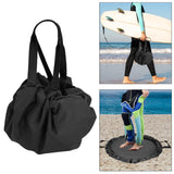 Maxbell Wetsuit Changing Mat Diving Suit Clothes Storage Bag Sundries Bag for Beach Black