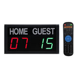 Maxbell Wall Mounted Electronic Digital Scoreboard Stopwatch Soccer Wrestling Tennis Black Remote Control