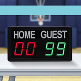 Maxbell Portable Wall Mounted Electronic Digital Scoreboard Counter Indoor Wrestling Black Remote Control