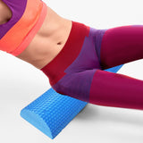 Maxbell Lightweight Yoga Column Roller Foam Roller Massage Semicircle for Home Gym Blue